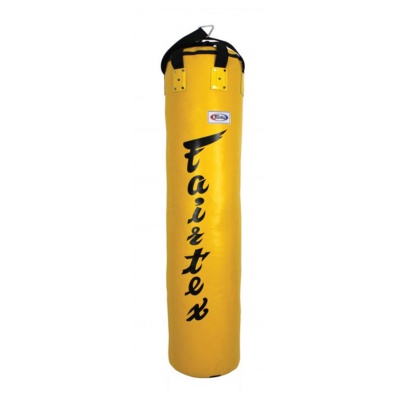 Боксерский мешок Fairtex HB5 5FT, 112 см, 40 кг, для тайского бокса, жёлтый  Боксерский мешок Fairtex HB5 5FT, 112 см, 40 кг, для тайского бокса, жёлтый