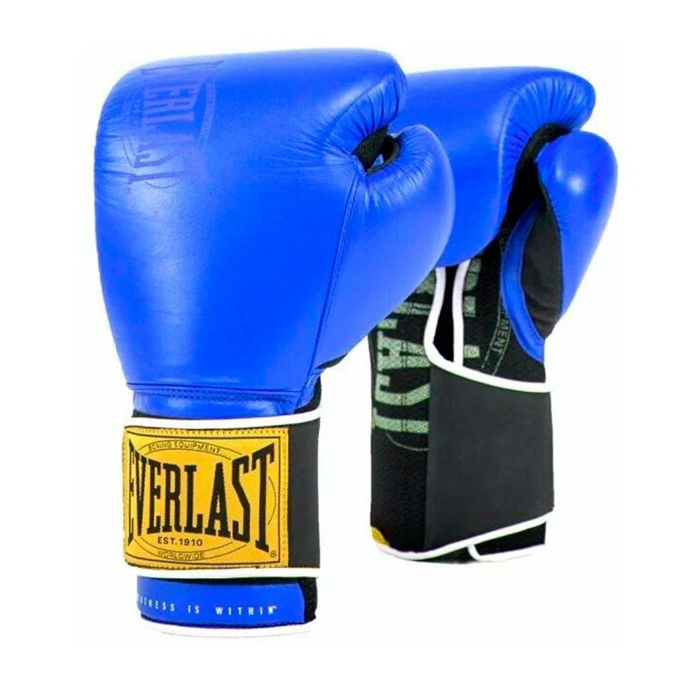 Боксерские перчатки Everlast 1910 Classic, тренировочные, синий в Краснодаре в магазине SportPanda Боксерские перчатки Everlast 1910 Classic, тренировочные, синий – фото