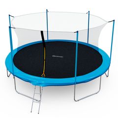 Батут каркасный с сеткой DFC Kondition 16 ft с лестницей ( 2 короба ) в Краснодаре в магазине SportPanda Батут каркасный с сеткой DFC Kondition 16 ft с лестницей ( 2 короба ) – фото