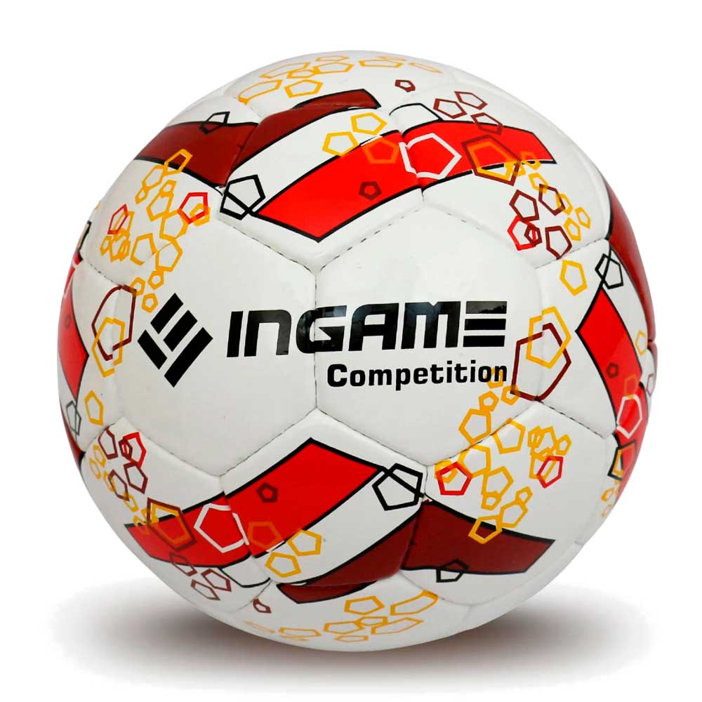 Мяч футбольный INGAME COMPETITION IFB-102, №5, бело-красный в Краснодаре в магазине SportPanda Мяч футбольный INGAME COMPETITION IFB-102, №5, бело-красный – фото