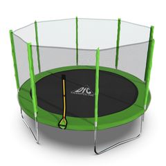 Батут DFC Trampoline Fitness с сеткой 12ft Светло-зелёный в Краснодаре в магазине SportPanda Батут DFC Trampoline Fitness с сеткой 12ft Светло-зелёный – фото