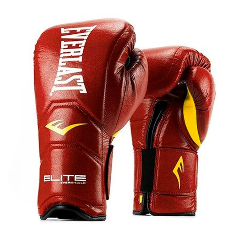 Боксерские перчатки Everlast Elite Pro, на липучке, тренировочные, красный в Краснодаре в магазине SportPanda Боксерские перчатки Everlast Elite Pro, на липучке, тренировочные, красный – фото