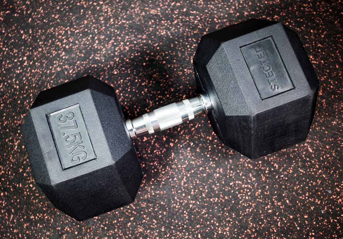 Гантель шестигранная (гексагональная) STECTER, 37.5 кг в Краснодаре в магазине SportPanda Гантель шестигранная (гексагональная) STECTER, 37.5 кг – фото