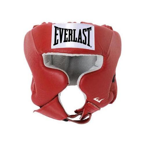 Шлем боксерский Everlast USA Boxing Cheek с защитой щек, для соревнований, красный, L, красный Шлем боксерский Everlast USA Boxing Cheek с защитой щек, для соревнований, красный, L, красный