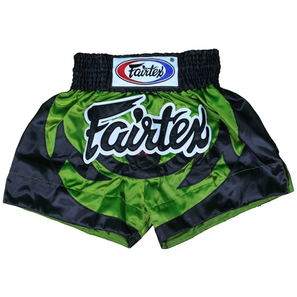 Шорты для тайского бокса Fairtex BS613 «The Bat», зелёный в Краснодаре в магазине SportPanda Шорты для тайского бокса Fairtex BS613 «The Bat», зелёный – фото