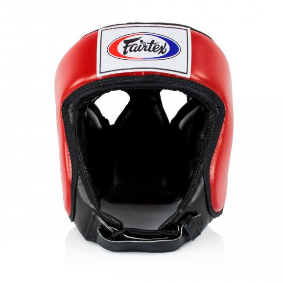 Шлем боевой Fairtex HG9, для любительских соревнований, M, красный  Шлем боевой Fairtex HG9, для любительских соревнований, M, красный
