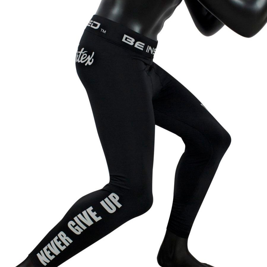 Штаны компрессионные (тайтсы) Fairtex CP1, чёрный в Краснодаре в магазине SportPanda Штаны компрессионные (тайтсы) Fairtex CP1, чёрный – фото