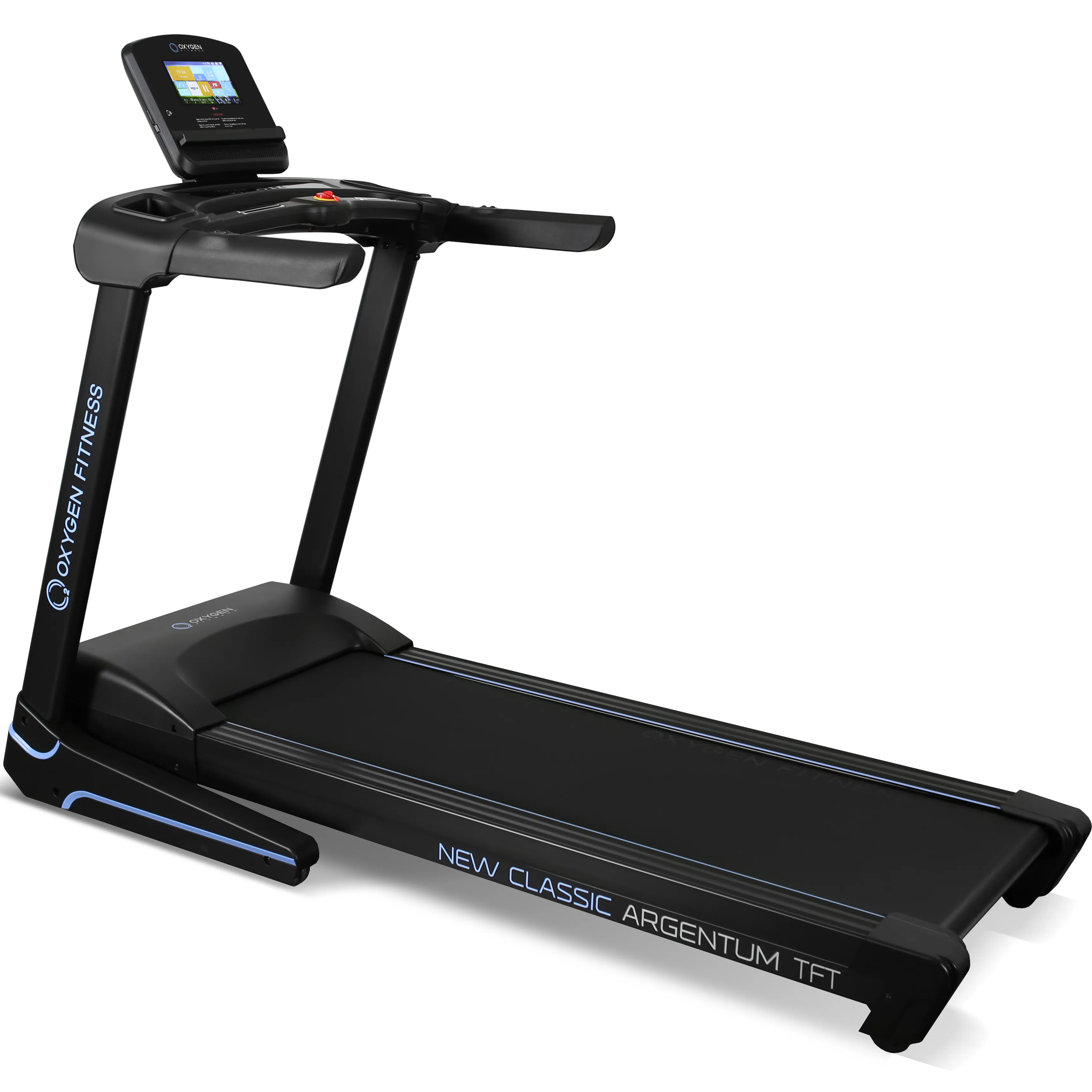 Беговая дорожка OXYGEN FITNESS NEW CLASSIC ARGENTUM TFT, электрическая, для дома в Краснодаре в магазине SportPanda Беговая дорожка OXYGEN FITNESS NEW CLASSIC ARGENTUM TFT, электрическая, для дома – фото