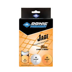 Мячики для н/тенниса DONIC JADE 40+ 12 штук, белый + оранжевый в Краснодаре в магазине SportPanda Мячики для н/тенниса DONIC JADE 40+ 12 штук, белый + оранжевый – фото