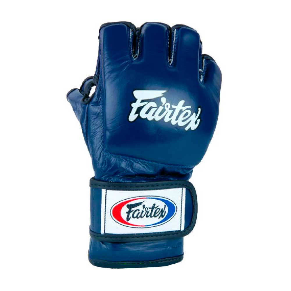 Перчатки для ММА и боевого самбо Fairtex FGV13, для соревнований, синий в Краснодаре в магазине SportPanda Перчатки для ММА и боевого самбо Fairtex FGV13, для соревнований, синий – фото