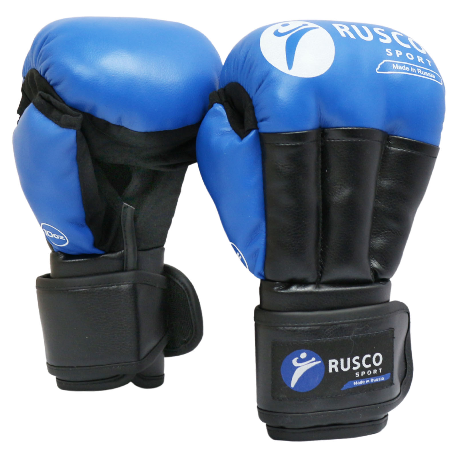 Перчатки для рукопашного боя Rusco Sport, синий в Краснодаре в магазине SportPanda Перчатки для рукопашного боя Rusco Sport, синий – фото