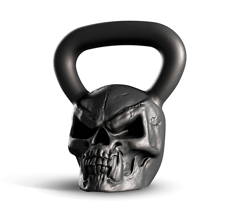 Гиря дизайнерская IRON HEAD «Череп», 16 кг, чугун в Краснодаре в магазине SportPanda Гиря дизайнерская IRON HEAD «Череп», 16 кг, чугун – фото