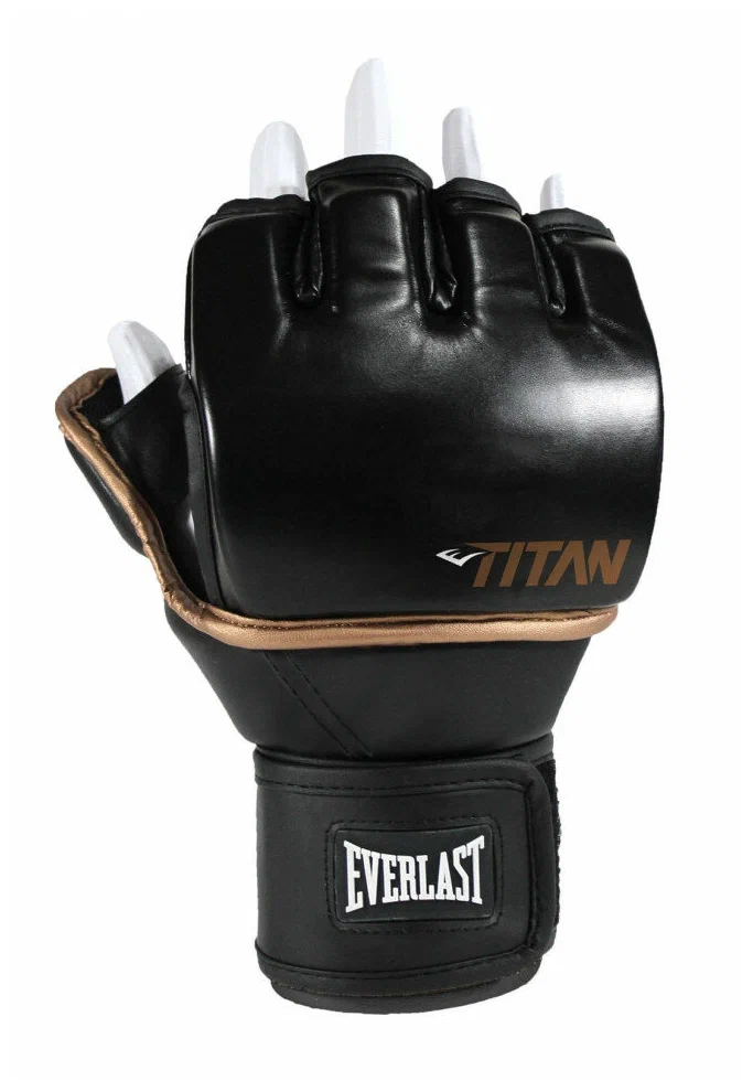 Перчатки для ММА Everlast Titan Grappling, тренировочные, чёрный в Краснодаре в магазине SportPanda Перчатки для ММА Everlast Titan Grappling, тренировочные, чёрный – фото
