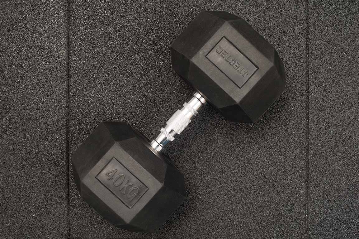 Гантель шестигранная (гексагональная) STECTER, 40 кг в Краснодаре в магазине SportPanda Гантель шестигранная (гексагональная) STECTER, 40 кг – фото