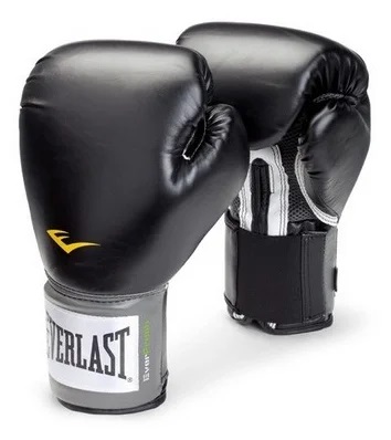 Детские боксерские перчатки Everlast PU Pro Style Anti-MB Youth, тренировочные, чёрный в Краснодаре в магазине SportPanda Детские боксерские перчатки Everlast PU Pro Style Anti-MB Youth, тренировочные, чёрный – фото