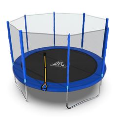 Батут DFC Trampoline Fitness с сеткой 12ft Синий в Краснодаре в магазине SportPanda Батут DFC Trampoline Fitness с сеткой 12ft Синий – фото
