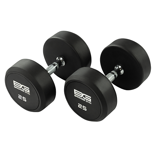 BRONZE GYM BG-PA-DB-R250 Гантель обрезиненная 25 кг в Краснодаре в магазине SportPanda BRONZE GYM BG-PA-DB-R250 Гантель обрезиненная 25 кг – фото