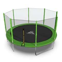 Батут DFC Trampoline Fitness с сеткой 14ft Светло-зелёный в Краснодаре в магазине SportPanda Батут DFC Trampoline Fitness с сеткой 14ft Светло-зелёный – фото