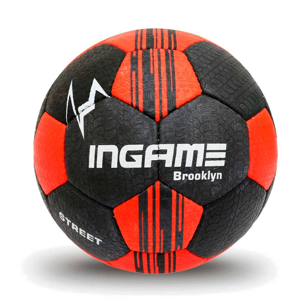 Мяч футбольный INGAME STREET BROOKLYN IFB-125, №5, чёрно-красный в Краснодаре в магазине SportPanda Мяч футбольный INGAME STREET BROOKLYN IFB-125, №5, чёрно-красный – фото