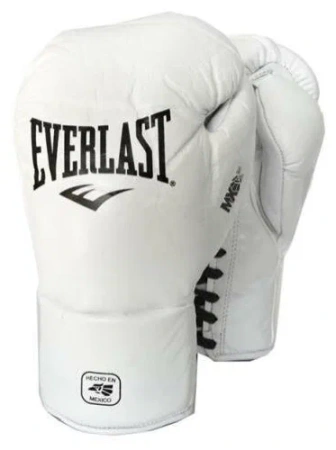 Боксерские перчатки Everlast MX Pro Fight, для соревнований, белый в Краснодаре в магазине SportPanda Боксерские перчатки Everlast MX Pro Fight, для соревнований, белый – фото