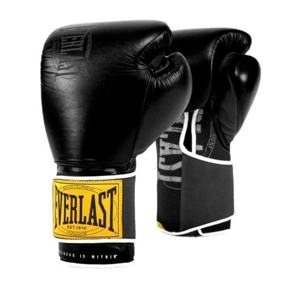 Боксерские перчатки Everlast 1910 Classic, тренировочные, чёрный в Краснодаре в магазине SportPanda Боксерские перчатки Everlast 1910 Classic, тренировочные, чёрный – фото