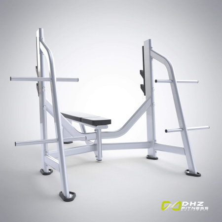 Скамья-стойка для жима штанги лежа E-7043 (Olympic Bench) в Краснодаре в магазине SportPanda Скамья-стойка для жима штанги лежа E-7043 (Olympic Bench) – фото