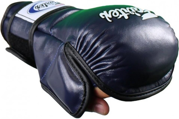 Перчатки для ММА Fairtex FGV15, для соревнований и тренировок, синий в Краснодаре в магазине SportPanda Перчатки для ММА Fairtex FGV15, для соревнований и тренировок, синий – фото