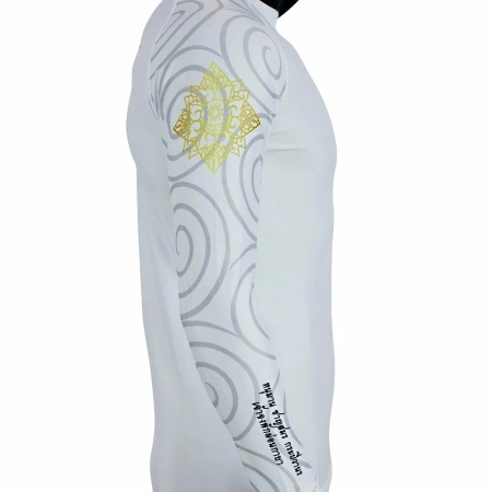 Рашгард с длинным рукавом Fairtex RG7 HANUMAN, белый в Краснодаре в магазине SportPanda Рашгард с длинным рукавом Fairtex RG7 HANUMAN, белый – фото