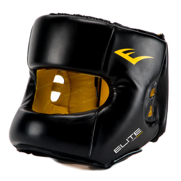 Шлем боксерский Everlast Elite PU, с бампером, тренировочный в Краснодаре в магазине SportPanda Шлем боксерский Everlast Elite PU, с бампером, тренировочный – фото