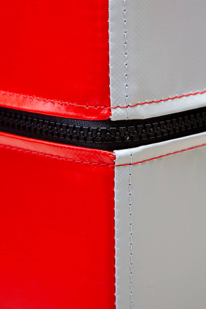 Плиобокс Sportpanda трехсторонний, красный / чёрный / серый – фото