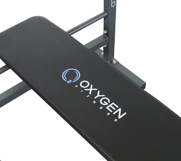 Скамья для жима со стойками OXYGEN FITNESS SPRINGFIELD, домашняя, чёрный в Краснодаре в магазине SportPanda Скамья для жима со стойками OXYGEN FITNESS SPRINGFIELD, домашняя, чёрный – фото