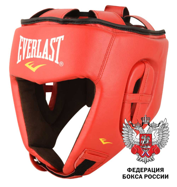 Шлем боксерский Everlast Amateur Competition PU FBR, для соревнований, S, красный Шлем боксерский Everlast Amateur Competition PU FBR, для соревнований, S, красный