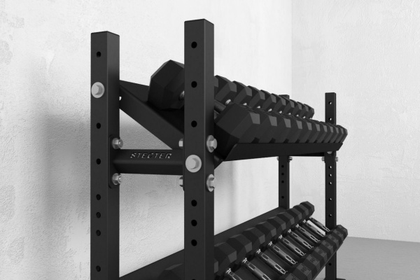 Стойка для гирь и гантелей STECTER, 1800х1160 мм в Краснодаре в магазине SportPanda Стойка для гирь и гантелей STECTER, 1800х1160 мм – фото