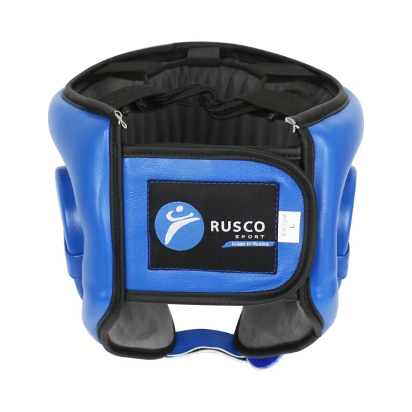 Шлем для рукопашного боя RuscoSport Pro, одобрен ФРБ, с усилением, синий в Краснодаре в магазине SportPanda Шлем для рукопашного боя RuscoSport Pro, одобрен ФРБ, с усилением, синий – фото