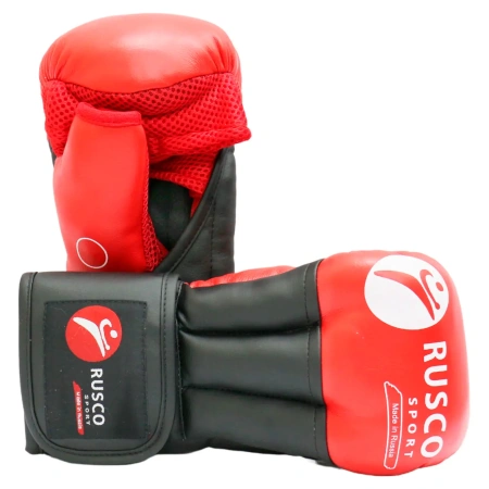 Перчатки для рукопашного боя Rusco Sport PRO, красный в Краснодаре в магазине SportPanda Перчатки для рукопашного боя Rusco Sport PRO, красный – фото