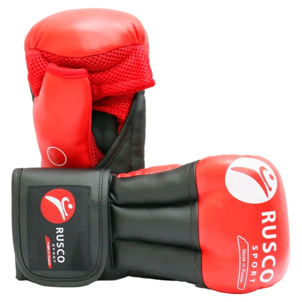 Перчатки для рукопашного боя Rusco Sport PRO, красный – фото