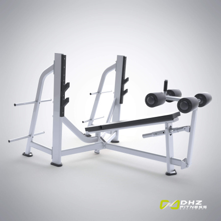Скамья-стойка для жима под углом вниз E-7041 (Olympic Decline Bench) в Краснодаре в магазине SportPanda Скамья-стойка для жима под углом вниз E-7041 (Olympic Decline Bench) – фото