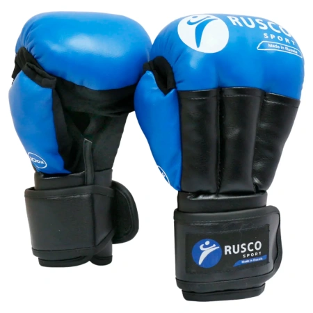 Перчатки для рукопашного боя Rusco Sport Классик, синий в Краснодаре в магазине SportPanda Перчатки для рукопашного боя Rusco Sport Классик, синий – фото