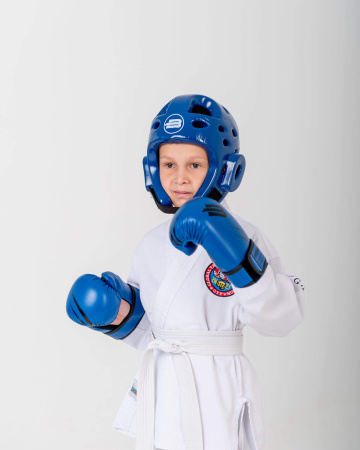 Шлем для тхэквандо BoyBo Premium BHT44, синий в Краснодаре в магазине SportPanda Шлем для тхэквандо BoyBo Premium BHT44, синий – фото