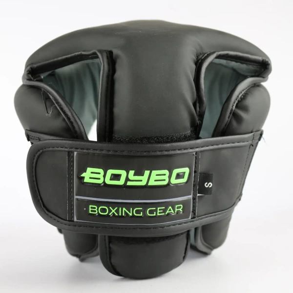 Шлем боксерский BoyBo B-series, чёрно-зелёный в Краснодаре в магазине SportPanda Шлем боксерский BoyBo B-series, чёрно-зелёный – фото