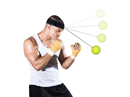 Эспандер для боксера «Боевой мяч», жёлтый – фото