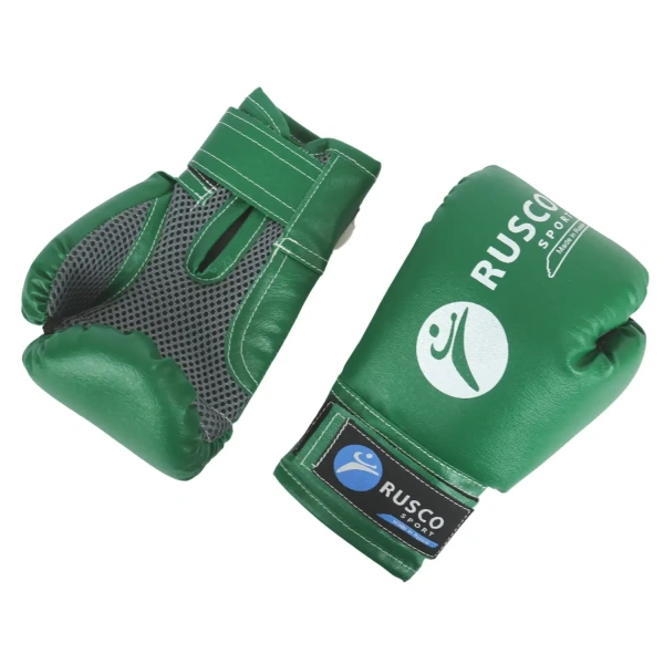 Боксерские перчатки Rusco Sport, тренировочные, зелёный в Краснодаре в магазине SportPanda Боксерские перчатки Rusco Sport, тренировочные, зелёный – фото