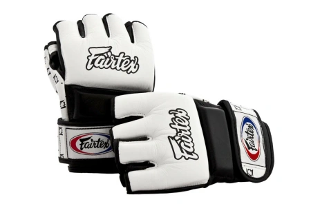 Перчатки для ММА и боевого самбо Fairtex FGV17 Fairtex, для соревнований, белый в Краснодаре в магазине SportPanda Перчатки для ММА и боевого самбо Fairtex FGV17 Fairtex, для соревнований, белый – фото