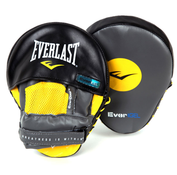 Лапы боксерские Everlast Vinyl Evergel Mantis в Краснодаре в магазине SportPanda Лапы боксерские Everlast Vinyl Evergel Mantis – фото