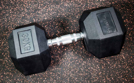 Гантель шестигранная (гексагональная) STECTER, 30 кг в Краснодаре в магазине SportPanda Гантель шестигранная (гексагональная) STECTER, 30 кг – фото