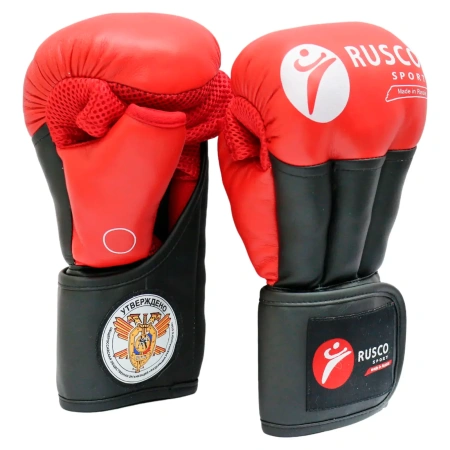 Перчатки для рукопашного боя Rusco Sport PRO, красный в Краснодаре в магазине SportPanda Перчатки для рукопашного боя Rusco Sport PRO, красный – фото
