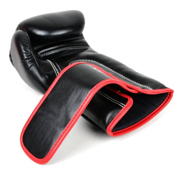 Боксерские перчатки Fairtex BGV14 Black Red, тренировочные, чёрный – фото
