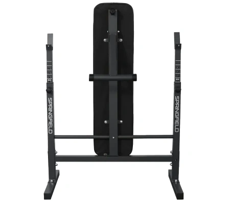 Скамья для жима со стойками OXYGEN FITNESS SPRINGFIELD, домашняя, чёрный в Краснодаре в магазине SportPanda Скамья для жима со стойками OXYGEN FITNESS SPRINGFIELD, домашняя, чёрный – фото