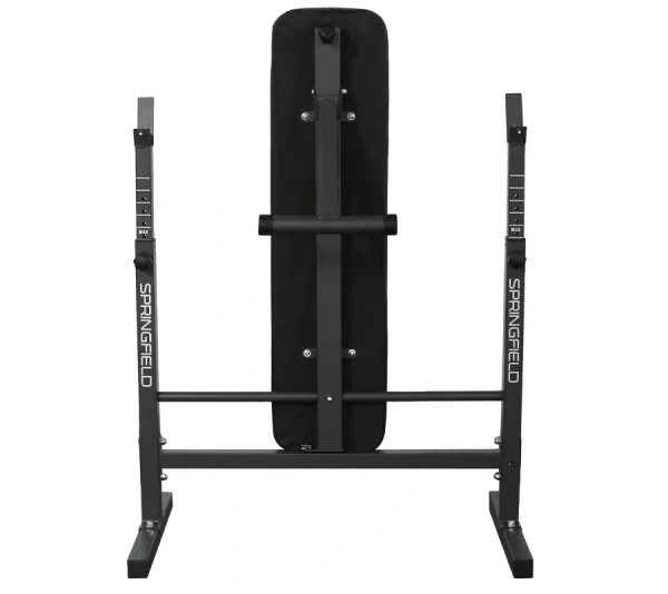 Скамья для жима со стойками OXYGEN FITNESS SPRINGFIELD, домашняя, чёрный в Краснодаре в магазине SportPanda Скамья для жима со стойками OXYGEN FITNESS SPRINGFIELD, домашняя, чёрный – фото