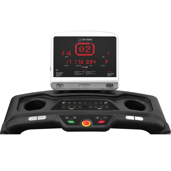 Беговая дорожка OXYGEN FITNESS NEW CLASSIC PLATINUM AC LED, электрическая, для дома и зала в Краснодаре в магазине SportPanda Беговая дорожка OXYGEN FITNESS NEW CLASSIC PLATINUM AC LED, электрическая, для дома и зала – фото